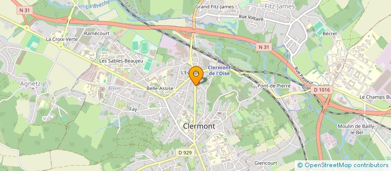 localisation de l'entreprise CHAILLOUX - HUET à CLERMONT