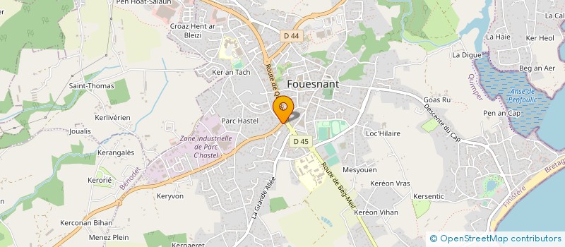 localisation de l'entreprise CHAILLOUX-OLLIVIER à FOUESNANT