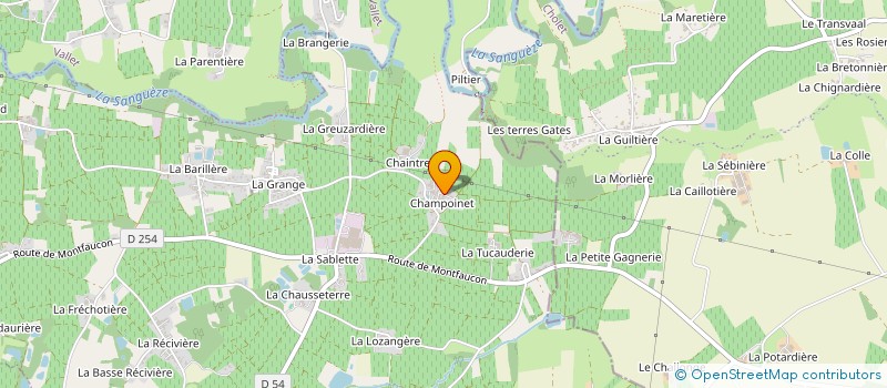 localisation de l'entreprise CHAILLOUX TRANSPORT  MOUZILLON