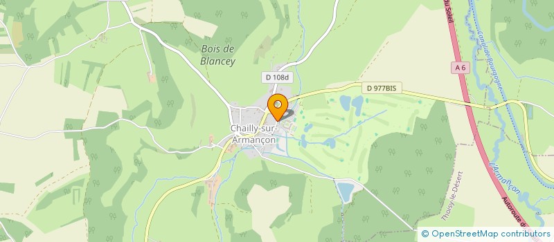 localisation de l'entreprise CHAILLY RESORT  CHAILLY-SUR-ARMANCON