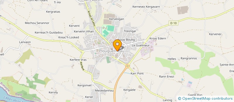 localisation de l'entreprise CHAINE DE L'AMITIE à PLOUGUERNEAU