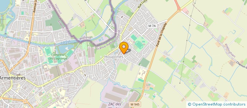 localisation de l'entreprise CHAINER HANDSELLMARK  HOUPLINES