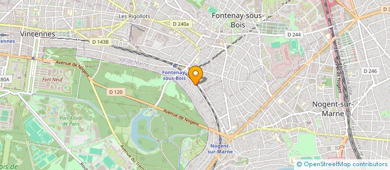 localisation de l'entreprise CHAINFORGE à FONTENAY-SOUS-BOIS