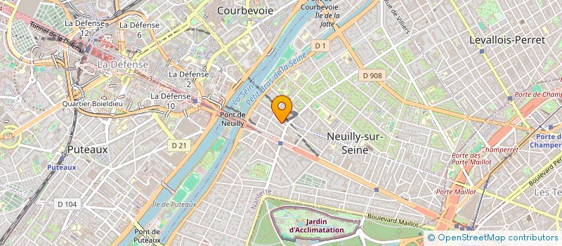 localisation de l'entreprise CHAINOS à NEUILLY-SUR-SEINE