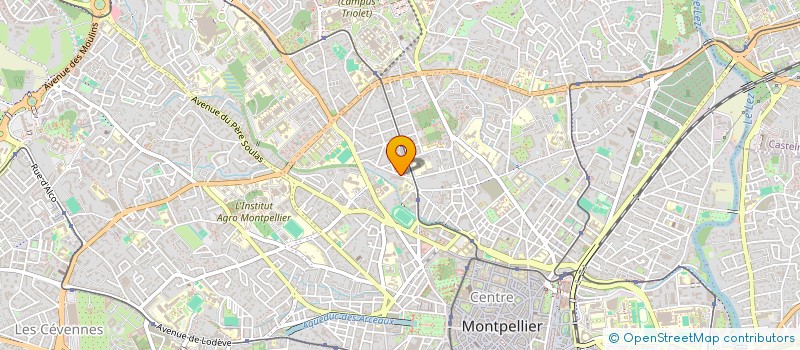 localisation de l'entreprise CHAIRE EUROPEENNE DE CHIMIE NOUVELLE POUR UN DEVE à MONTPELLIER