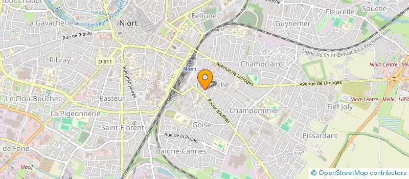 localisation de l'entreprise CHAIRI  NIORT