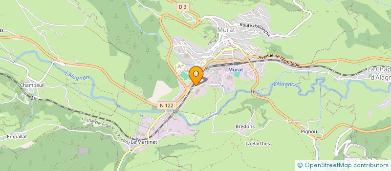 localisation de l'entreprise CHAIS DES VOLCANS à MURAT