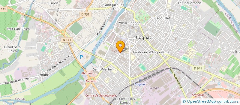 localisation de l'entreprise CHAIS JEAN MONNET II ( OPERATIONS ) à COGNAC
