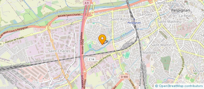 localisation de l'entreprise CHAITEN  PERPIGNAN