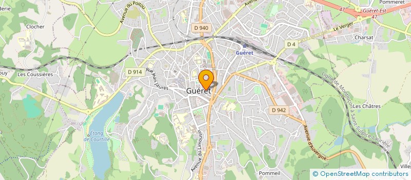 localisation de l'entreprise CHAIX ET ASSOCIES OFFICE NOTARIAL à GUERET