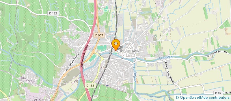 localisation de l'entreprise CHAIX & FILS MACONNERIE  BEDARRIDES