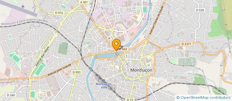 localisation de l'entreprise CHAIZE ET PICAUD  MONTLUCON