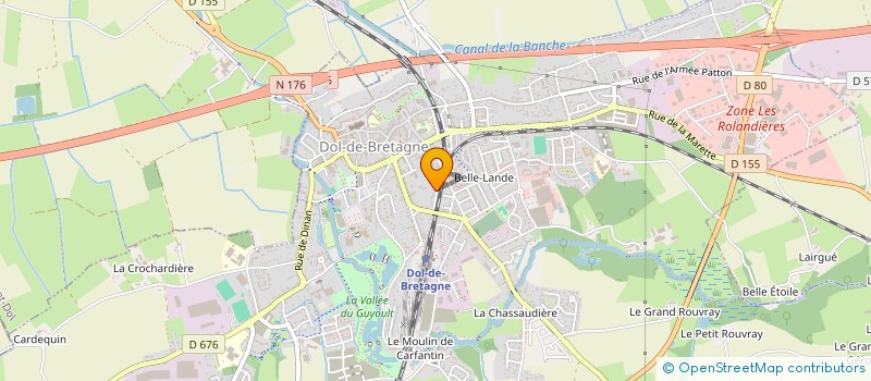 localisation de l'entreprise CHAJAB à DOL-DE-BRETAGNE