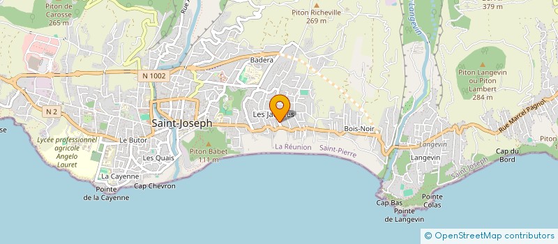 localisation de l'entreprise CHAJUJA à SAINT-JOSEPH