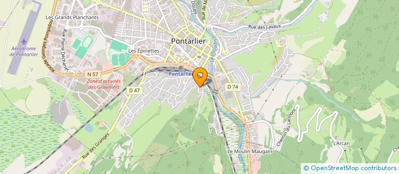 localisation de l'entreprise CHAJULIAS  PONTARLIER
