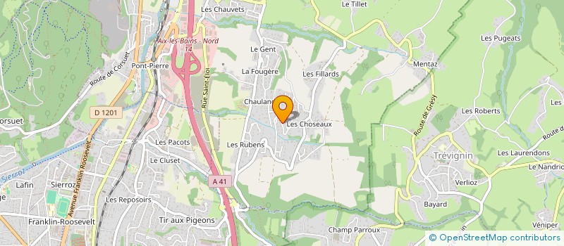 localisation de l'entreprise CHAJUMEL  GRESY-SUR-AIX