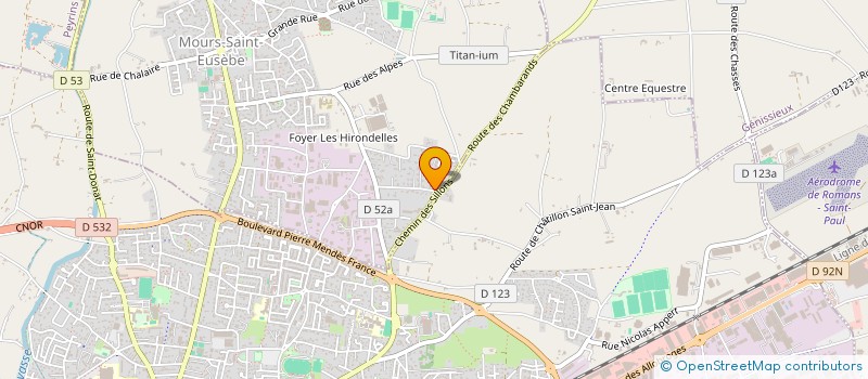 localisation de l'entreprise CHAKCHOUK  MOURS-SAINT-EUSEBE