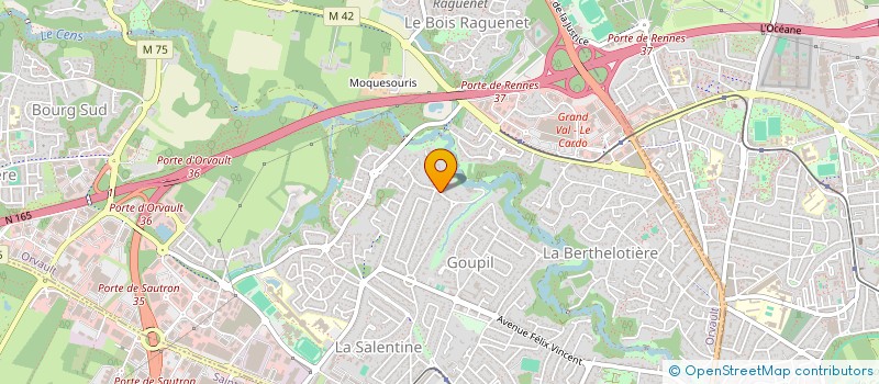 localisation de l'entreprise CHAKINVEST à ORVAULT