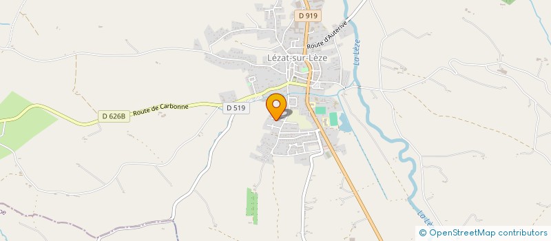 localisation de l'entreprise CHAKOUR CONSTRUCTION à LEZAT-SUR-LEZE