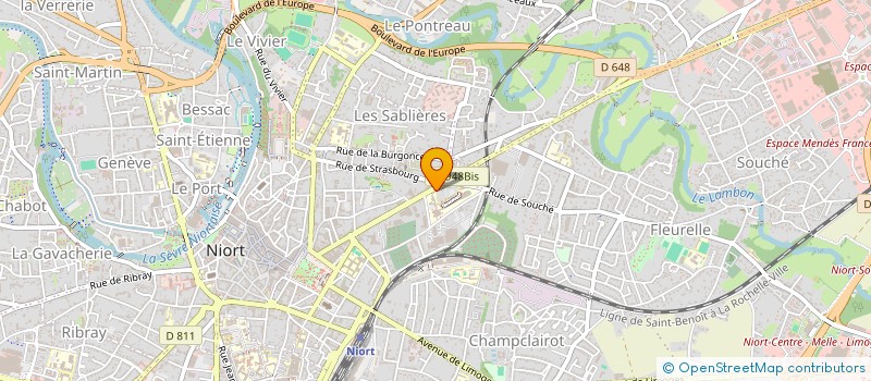 localisation de l'entreprise CHAKRA à NIORT