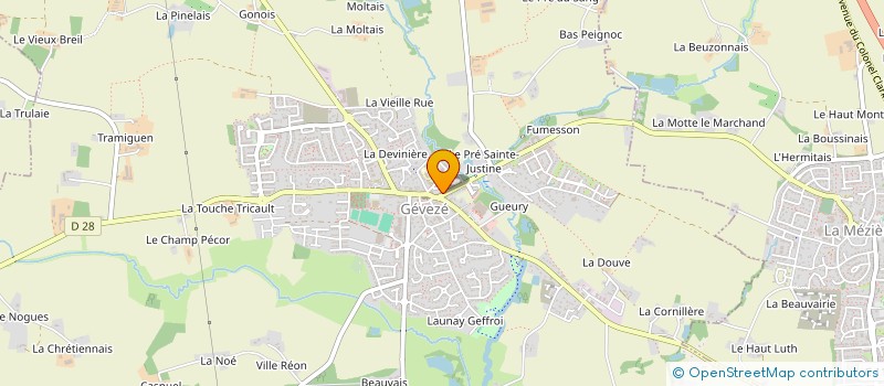 localisation de l'entreprise CHAL  GEVEZE