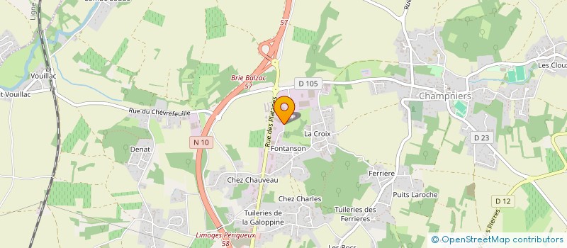 localisation de l'entreprise CHAL à CHAMPNIERS