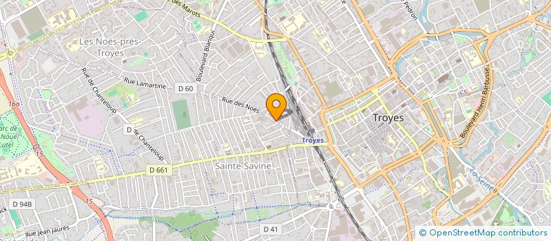 localisation de l'entreprise CHAL SJ à TROYES