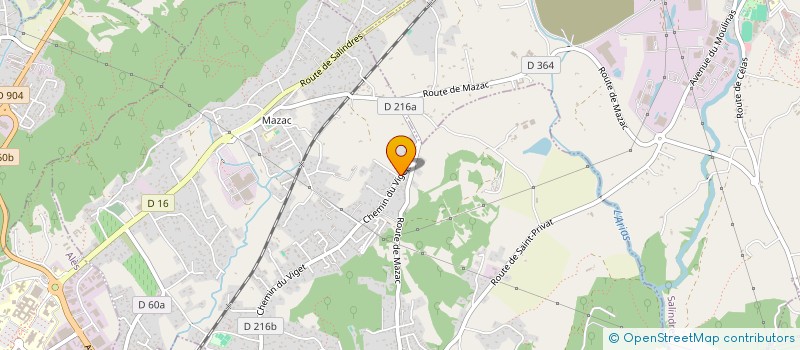 localisation de l'entreprise CHALA ET FILLES  SAINT-PRIVAT-DES-VIEUX