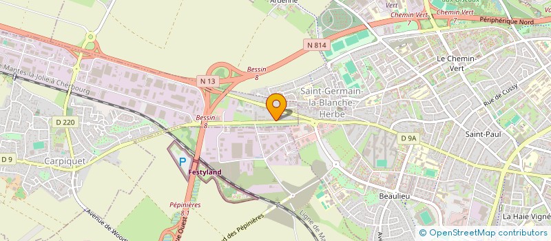 localisation de l'entreprise CHALAIR AVIATION  CARPIQUET