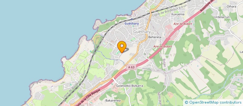 localisation de l'entreprise CHALAIS FONCIER à BIDART