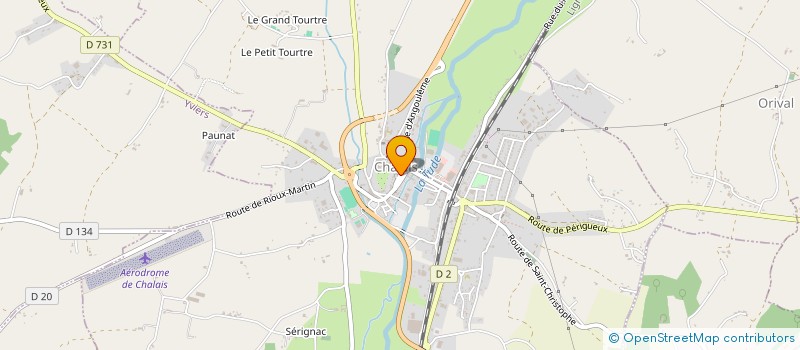 localisation de l'entreprise CHALAIS MOTO CLUB à CHALAIS