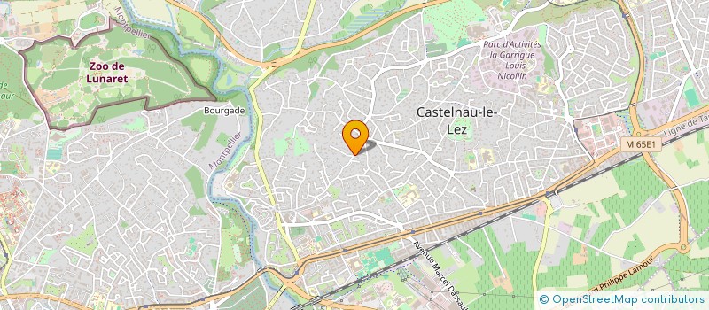 localisation de l'entreprise CHALALP  CASTELNAU-LE-LEZ