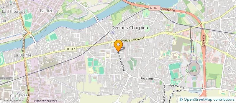 localisation de l'entreprise CHALAMONT LA MONTEE  DECINES-CHARPIEU