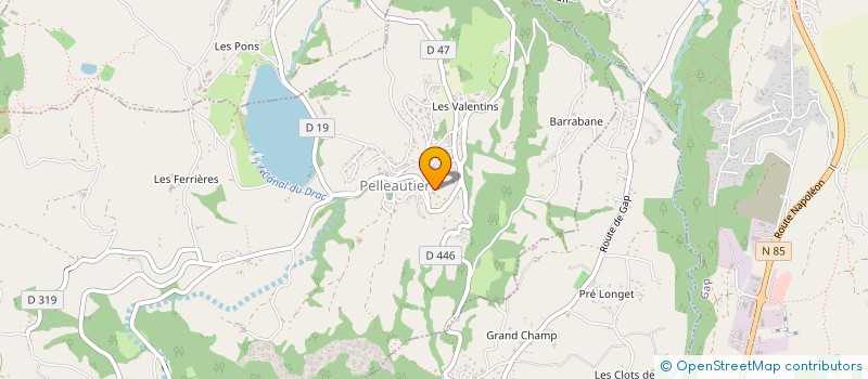 localisation de l'entreprise CHALANCON MACONNERIE à PELLEAUTIER