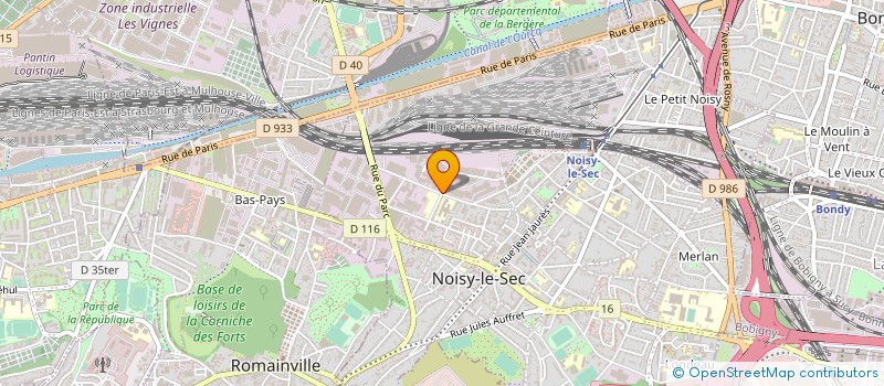 localisation de l'entreprise CHALAND SA à NOISY-LE-SEC