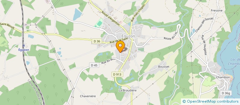 localisation de l'entreprise CHALAV36 à EGUZON-CHANTOME