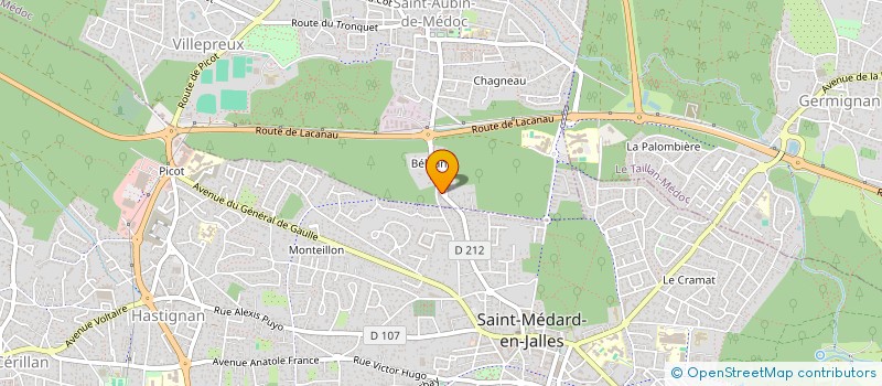 localisation de l'entreprise CHALBA  SAINT-AUBIN-DE-MEDOC