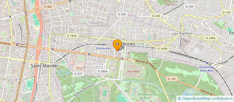 localisation de l'entreprise CHALDACE SARL  VINCENNES