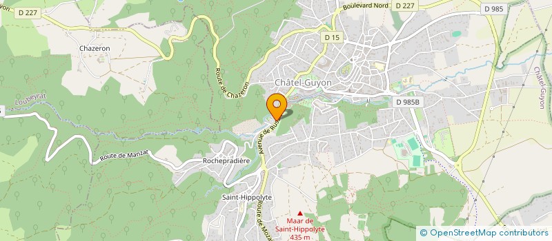 localisation de l'entreprise CHALDEIRA  CHATEL-GUYON