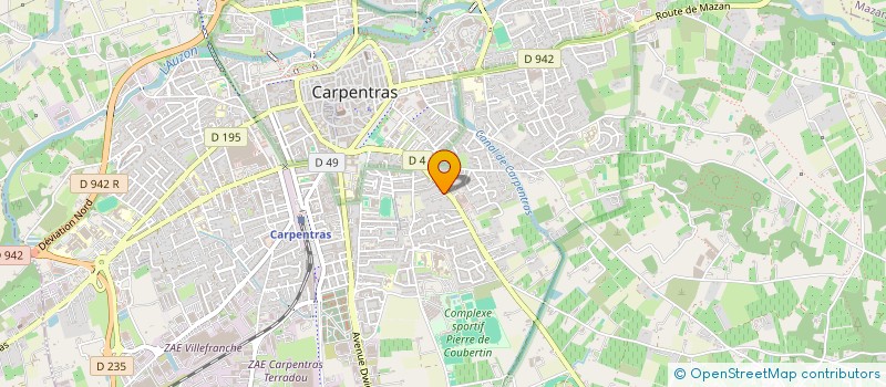 localisation de l'entreprise CHALEAS & HAGNERE  CARPENTRAS