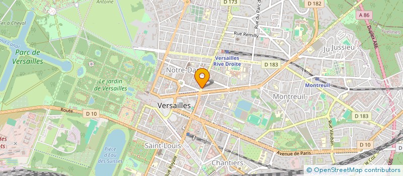 localisation de l'entreprise CHALEMAR à VERSAILLES