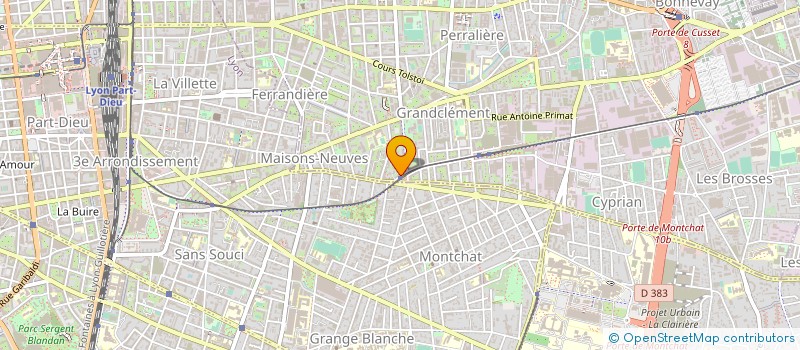 localisation de l'entreprise CHALENGER  VILLEURBANNE