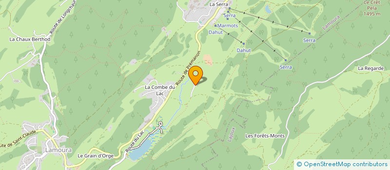 localisation de l'entreprise CHALET 1960  LAMOURA