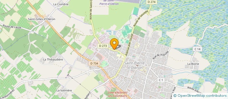 localisation de l'entreprise CHALET 49  SAINT-PIERRE-D'OLERON