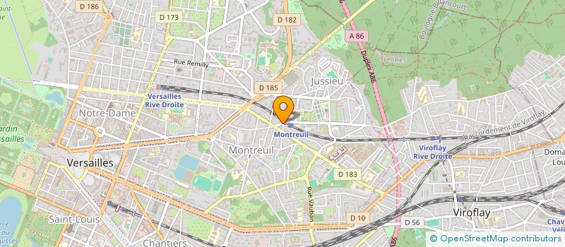 localisation de l'entreprise CHALET CREUSAZ à VERSAILLES