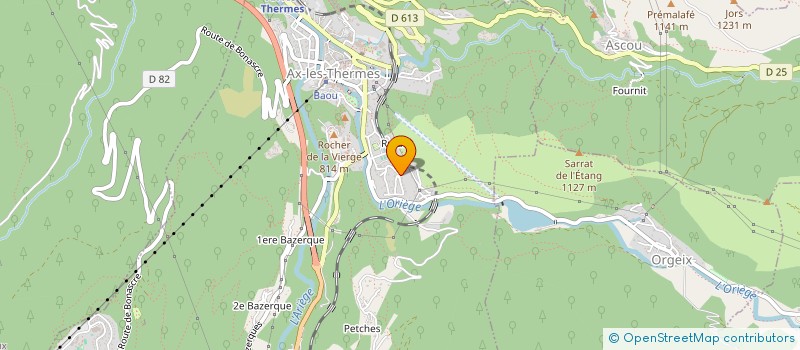 localisation de l'entreprise CHALET D'AX PYRENEES  AX-LES-THERMES