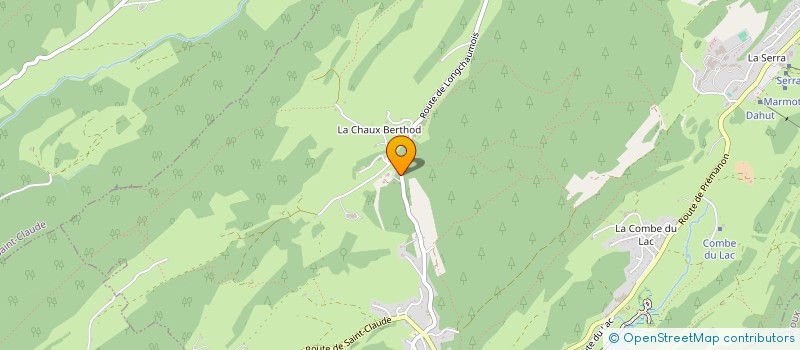 localisation de l'entreprise CHALET DE LA CHAUX BERTHOD  LAMOURA