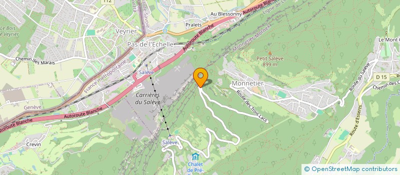 localisation de l'entreprise CHALET DE LA CROIX  MONNETIER-MORNEX