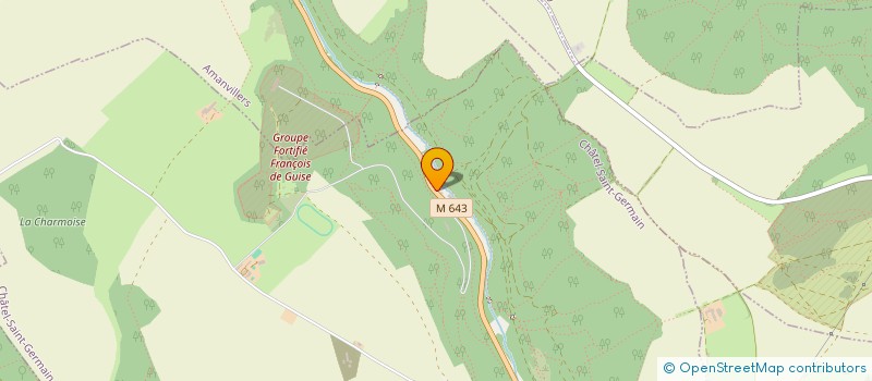 localisation de l'entreprise CHALET DE MONTVAUX  CHATEL-SAINT-GERMAIN