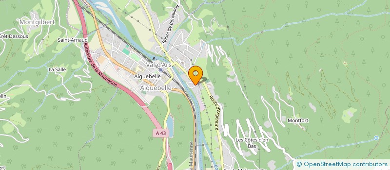 localisation de l'entreprise CHALET DE VOGLANS  VAL-D'ARC